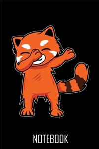 Red Panda Dabbing - 100 Pages -100 Seiten - Notebook - Notizbuch - Journal