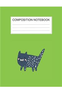 Composition notebook: Ruled (8.5 x 11 in), 110 Pages: Diary Book For Girl, Journal Notebook For Kids, Writing Journal Lined, Cute Pets green (8.5 x 11 in), 110 Pages