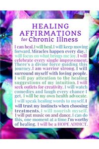 Healing Affirmations for Chronic Illness Blank Writing Journal Notebook