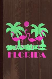 Florida Flamingos Journal Notebook: Blank Lined Ruled for Writing 6x9 120 Pages