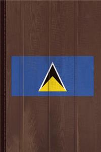 Saint Lucia Flag Journal Notebook
