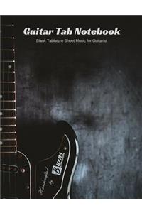 Guitar Tab Notebook Blank Tablature Sheet Music for Guitarist