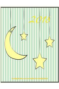 2018- You Hung the Moon 2017-2018 Academic Year Monthly Planner