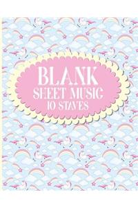 Blank Sheet Music - 10 Staves