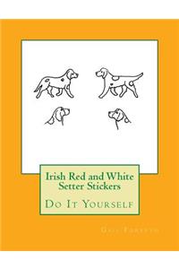 Irish Red and White Setter Stickers