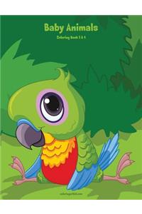 Baby Animals Coloring Book 3 & 4