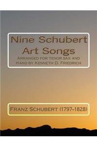 Nine Schubert Art Songs