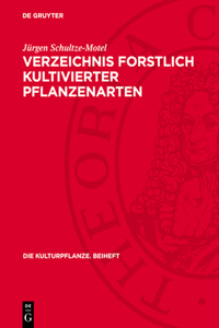 Verzeichnis Forstlich Kultivierter Pflanzenarten