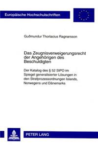 Das Zeugnisverweigerungsrecht der Angehoerigen des Beschuldigten