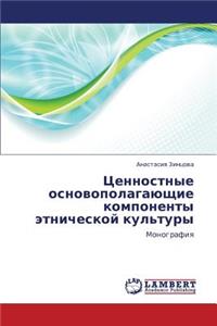 Tsennostnye osnovopolagayushchie komponenty etnicheskoy kul'tury