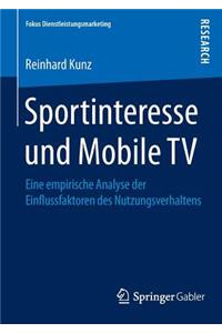 Sportinteresse Und Mobile TV
