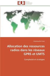 Allocation des ressources radios dans les réseaux gprs et umts