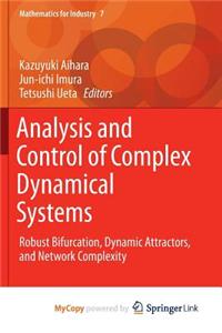 Analysis and Control of Complex Dynamical Systems