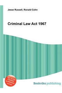 Criminal Law ACT 1967