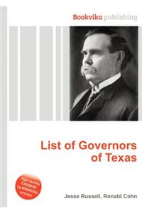 List of Governors of Texas