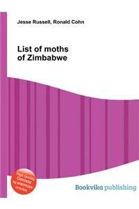 List of Moths of Zimbabwe