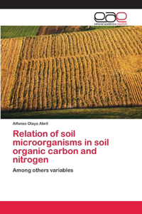 Relation of soil microorganisms in soil organic carbon and nitrogen