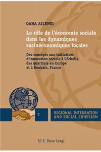Le Role de l'Economie Sociale Dans Les Dynamiques Socioeconomiques Locales