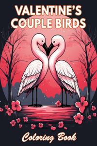 Valentine's Couple Birds Coloring Book