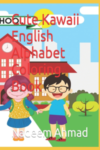 Cute Kawaii English Alphabet Coloring Book