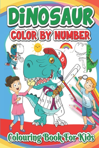 Dinosaurs Color By Number For Kids