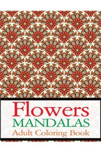 Flowers Mandalas Adult Coloring Book