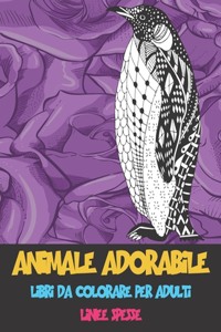 Libri da colorare per adulti - Linee spesse - Animale adorabile