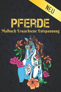 Malbuch Erwachsene Entspannung Neu Pferde