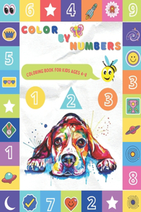 Color By Numbers Coloring Book For Kids Ages 4-8