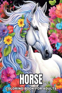 Horse Coloring Book for Adults