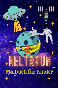 Weltraum-Malbuch für Kinder