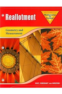 Mathematics in Context: Reallotment: Geometry and Measurement