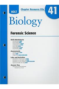 Holt Biology Chapter Resource File 41: Forensic Science