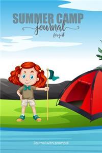 SUMMER CAMP Journal for Girl Journal with prompts