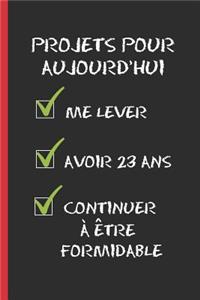 Projets Pour Aujourd'hui: Cadeau d'anniversaire original et fun. 23 ANS. journal, cahier de notes ou agenda. joyeux anniversaire.