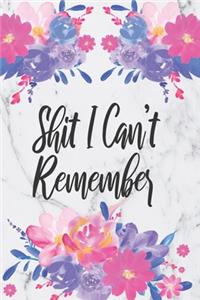 Shit I Can't Remember