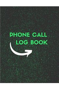 Phone Call Log Book
