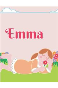 Emma Personalized Sketchbook Journal Notebook