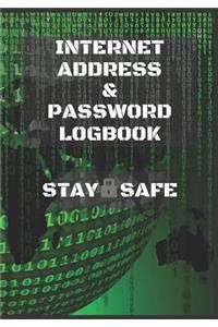 Internet Address & Password Logbook