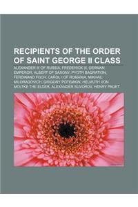 Recipients of the Order of Saint George II Class