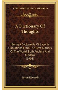 Dictionary Of Thoughts