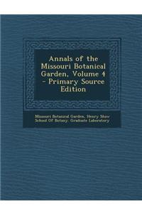 Annals of the Missouri Botanical Garden, Volume 4 - Primary Source Edition