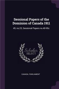 Sessional Papers of the Dominion of Canada 1911