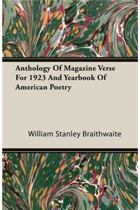 Anthology of Magazine Verse for 1923 and Yearbook of American Poetry