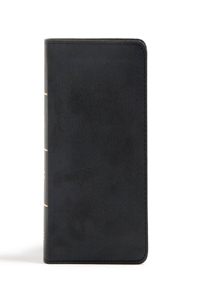 CSB Large Print Compact Reference Bible, Black Leathertouch