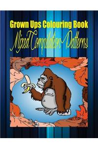 Grown Ups Colouring Book Mixed Compilation Patterns Mandalas