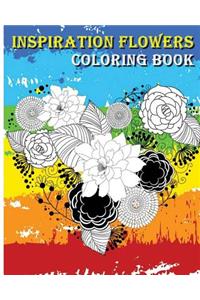 Inspiration Flowers Coloring Book