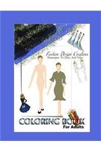 Fashion Design Adult Coloring Book