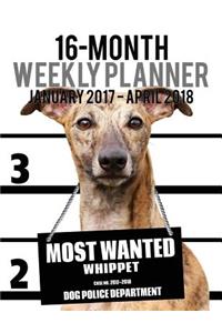 2017-2018 Weekly Planner - Most Wanted Whippet