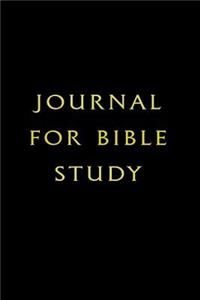 Journal For Bible Study